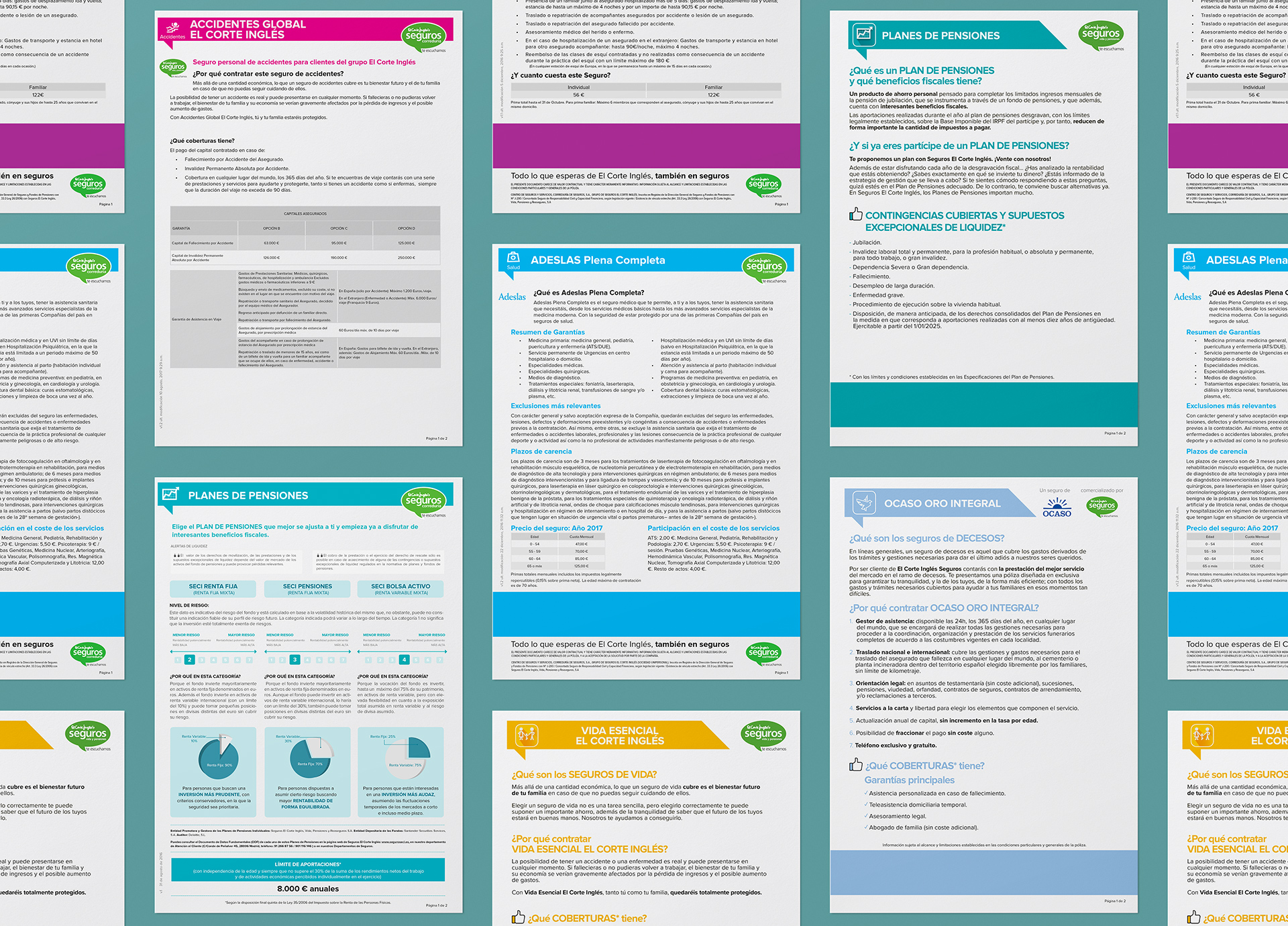Documentos de apoyo a la venta de distintos ramos